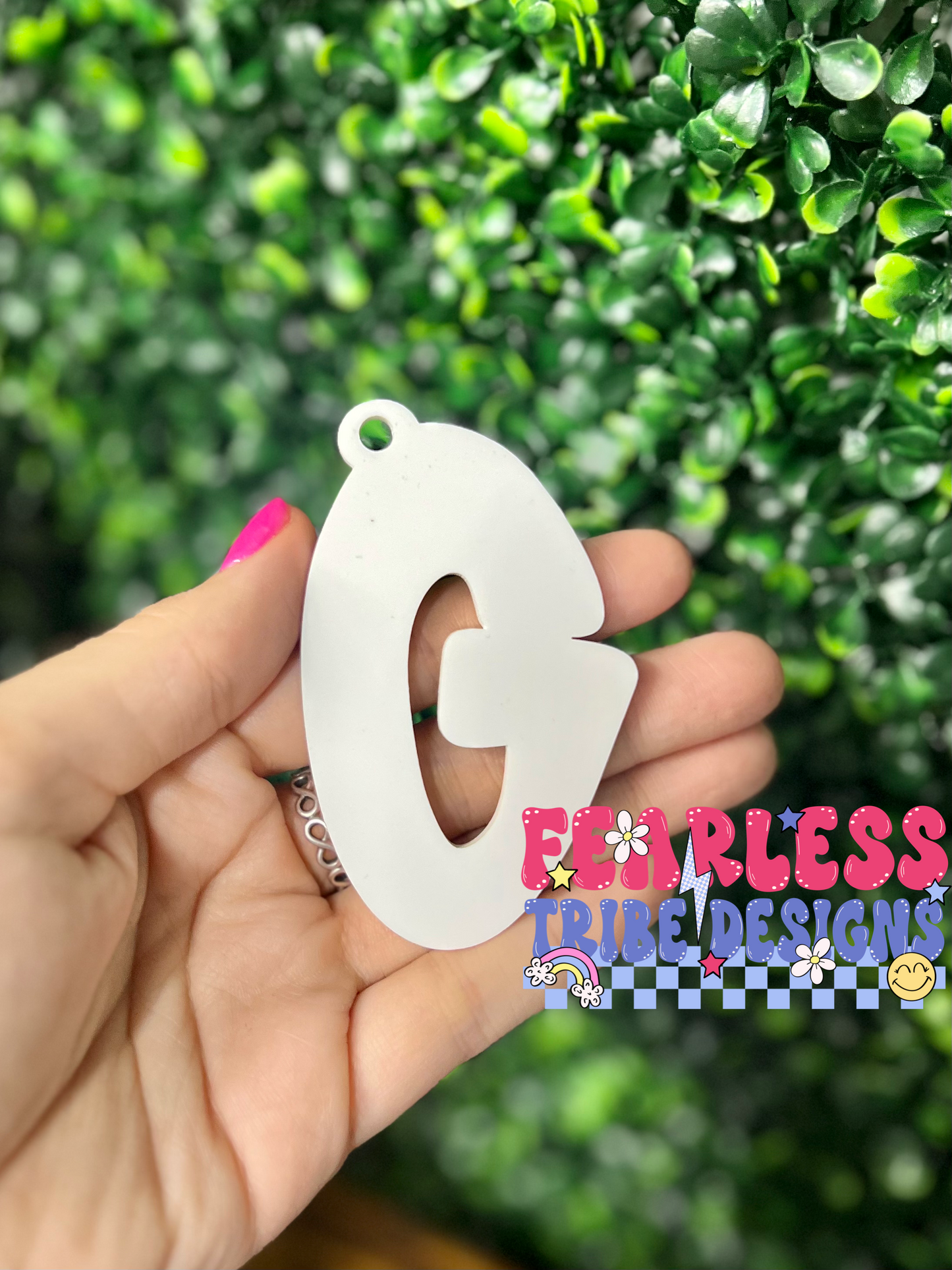 Alpha Letter Keychain Blank