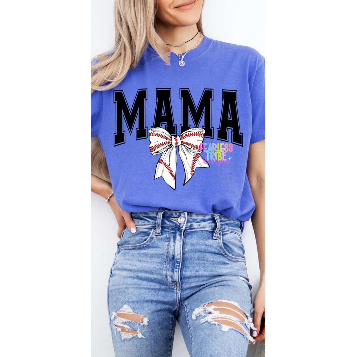 Baseball Bow Mama Apparel