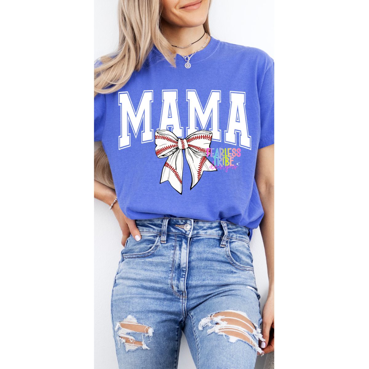 Baseball Bow Mama Apparel