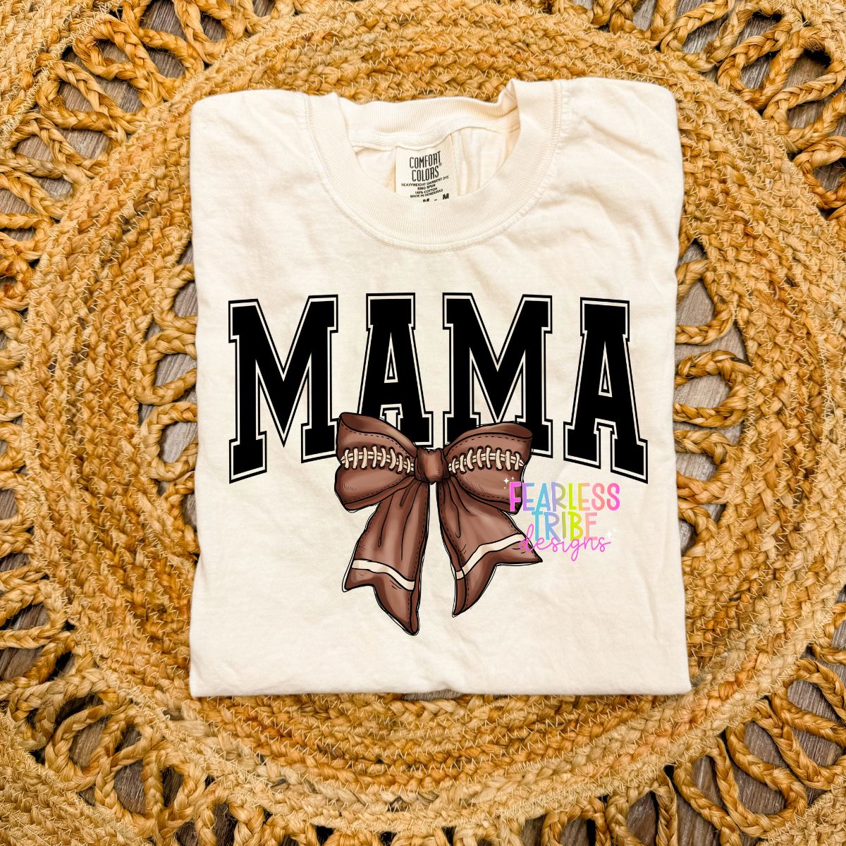 Football Bow Mama Apparel