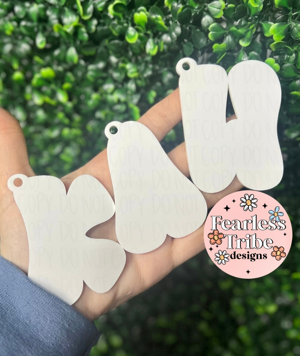 Letter Keychain Blank