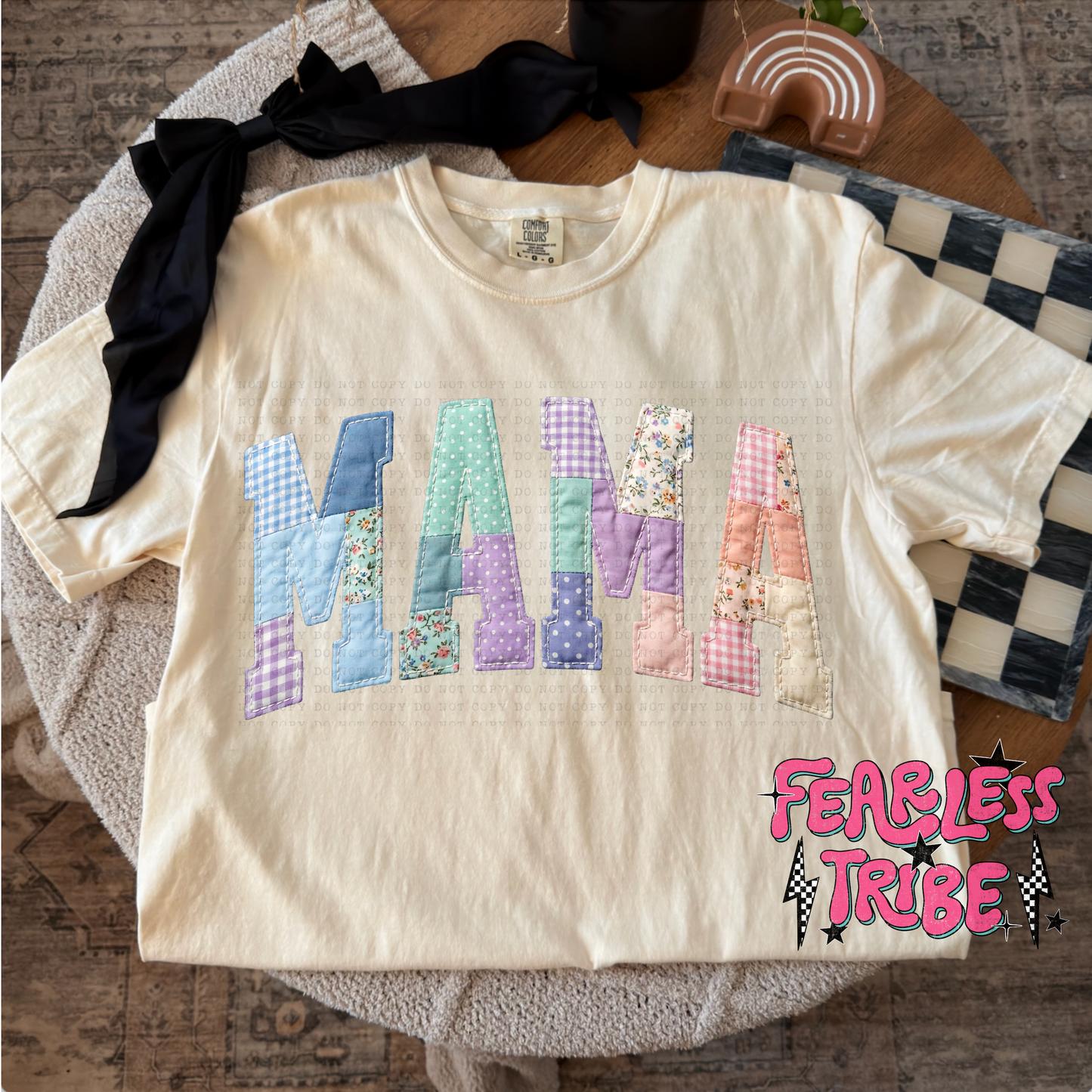 Personlized Name Tee - Qulited Patchwork