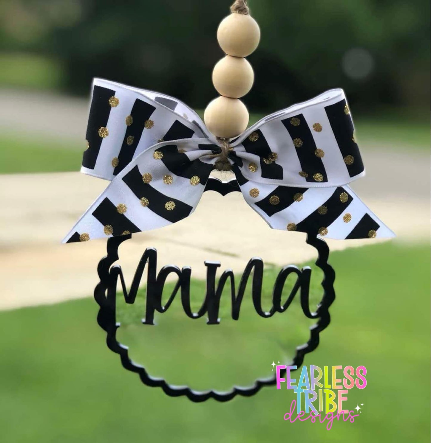 Personalized Mama Car Charm