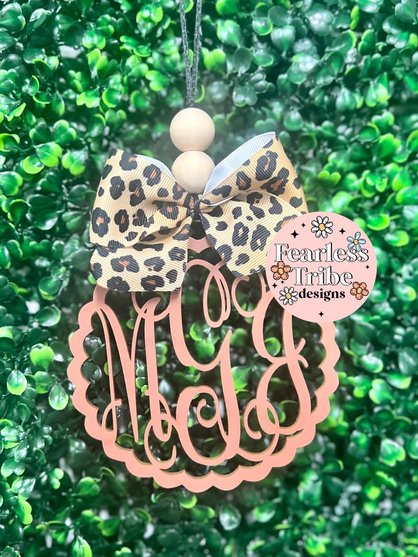 Personalized Monogram Car Charm