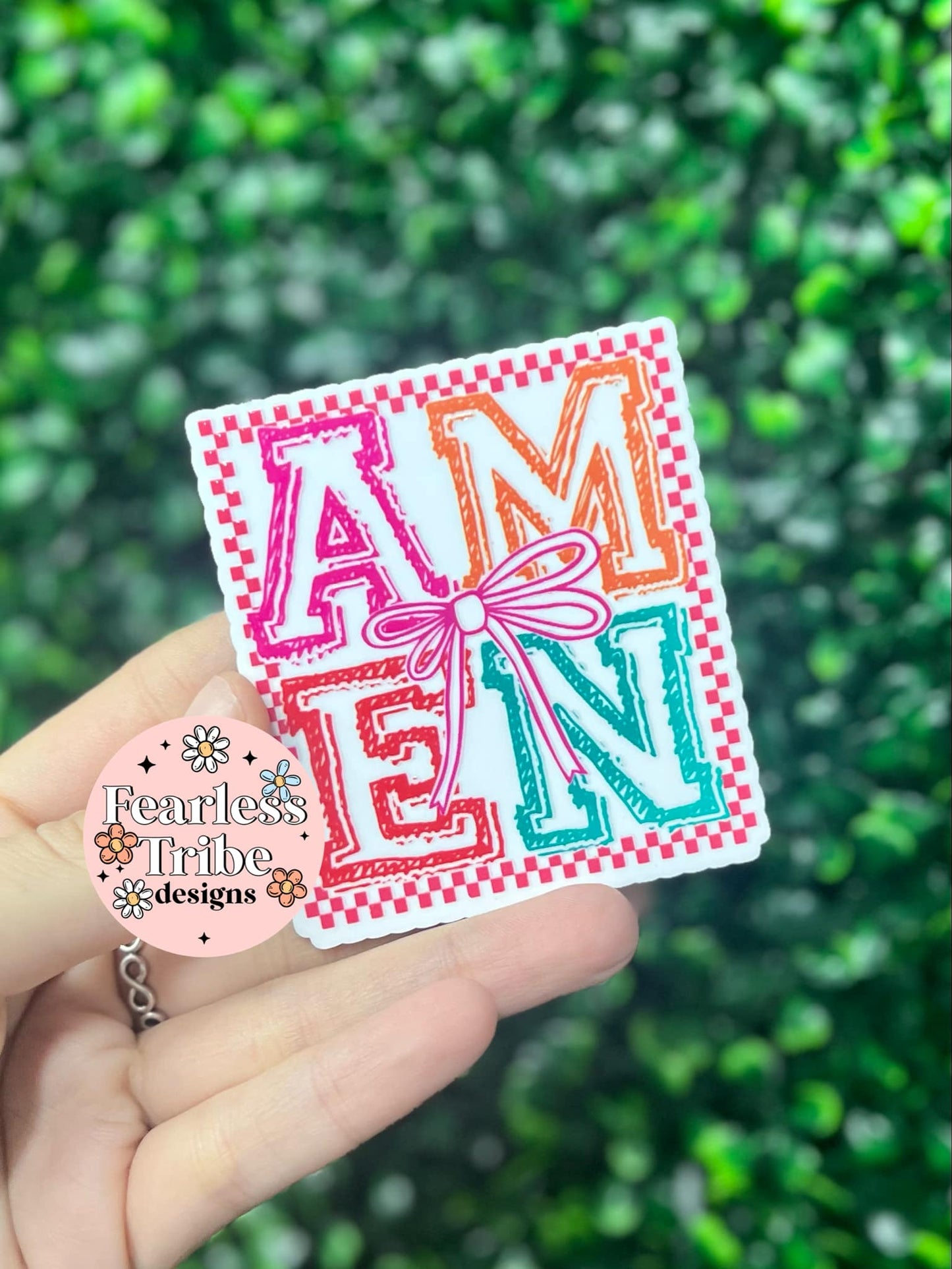 Amen Retro Checkered with Bow Blanks