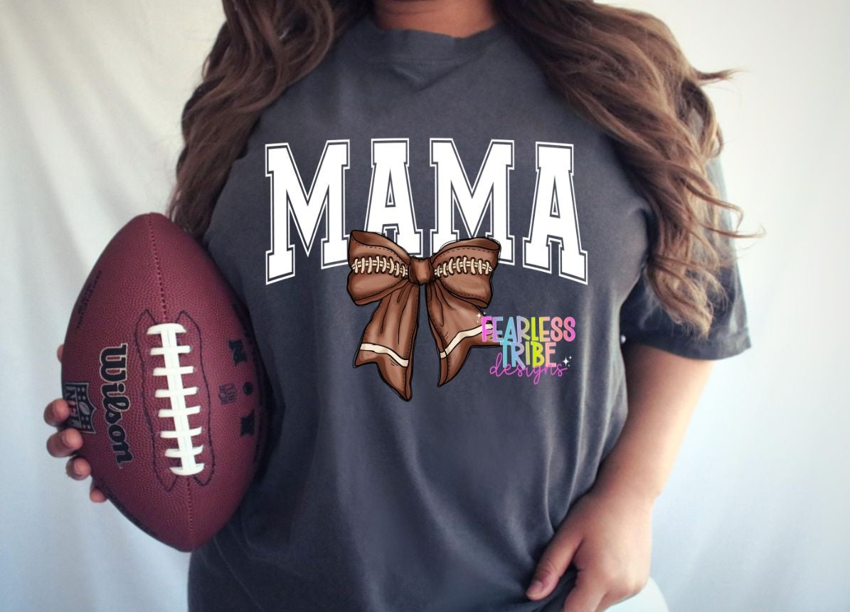 Football Bow Mama Apparel