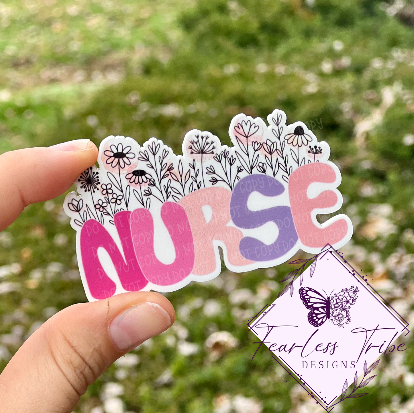 Floral on top Nurse Blanks