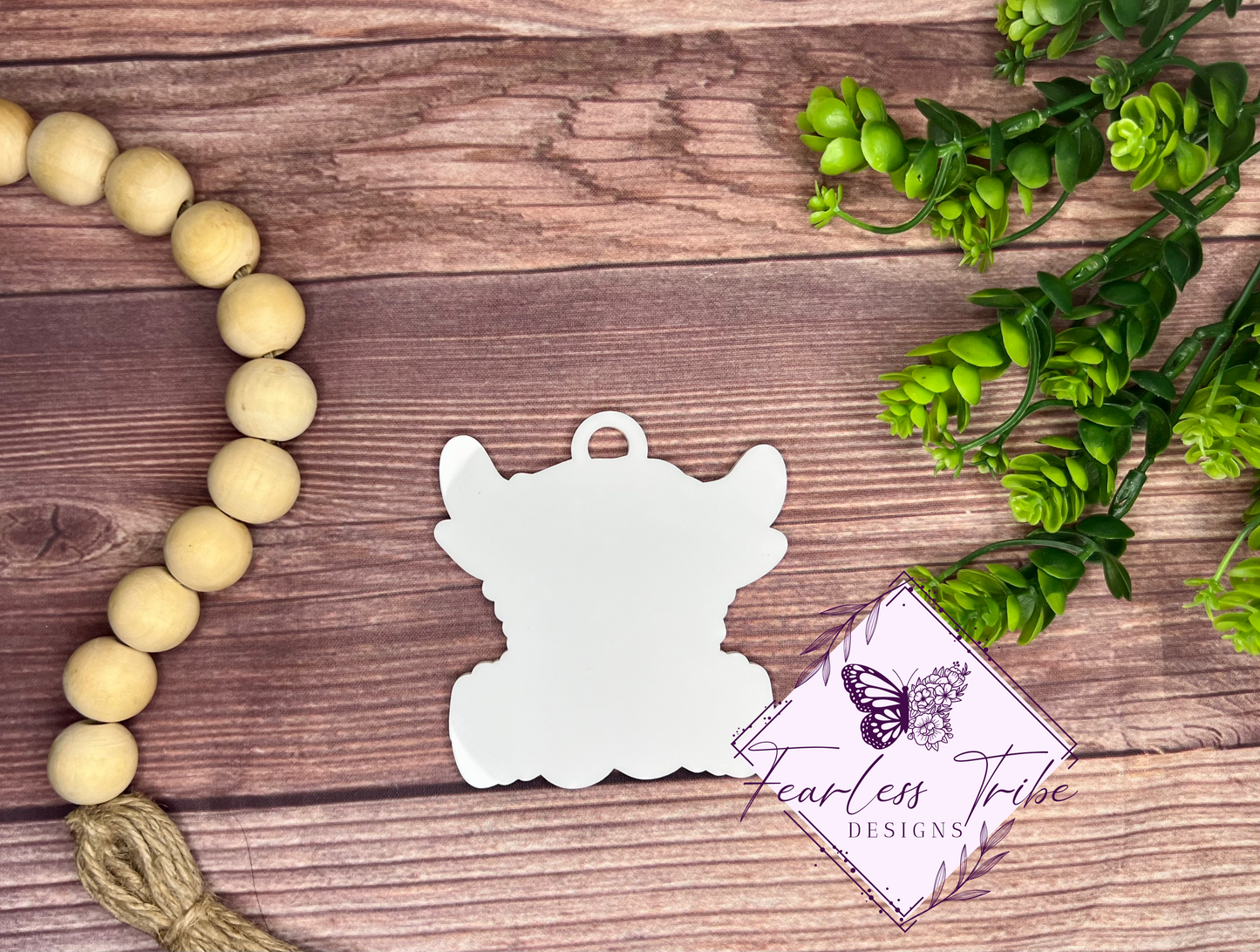 Highland Cow Bag Tag Blanks