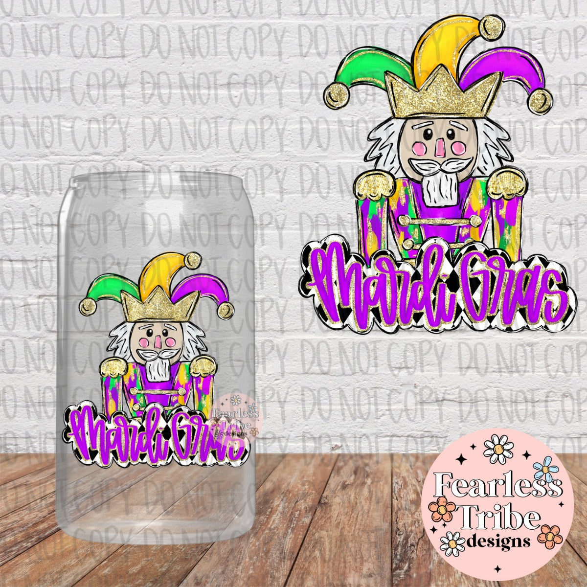 Mardi Gras Nutcracker Decal