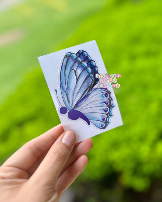 Semicolon Butterfly Decal
