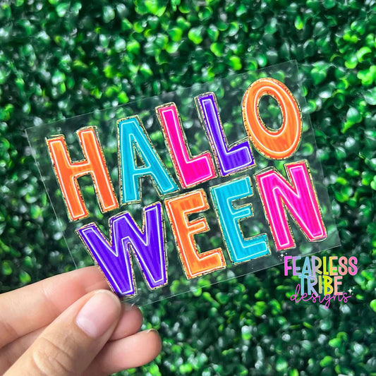 Halloween Gold Glitter Decal