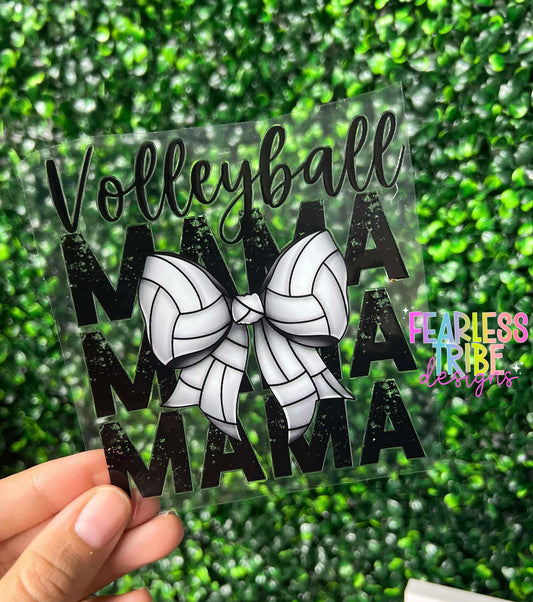 Volleyball Mama Bow Decal