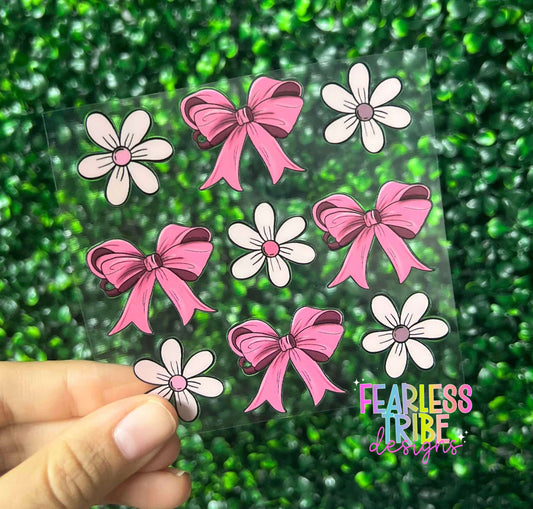 Daisies and Bows Decal