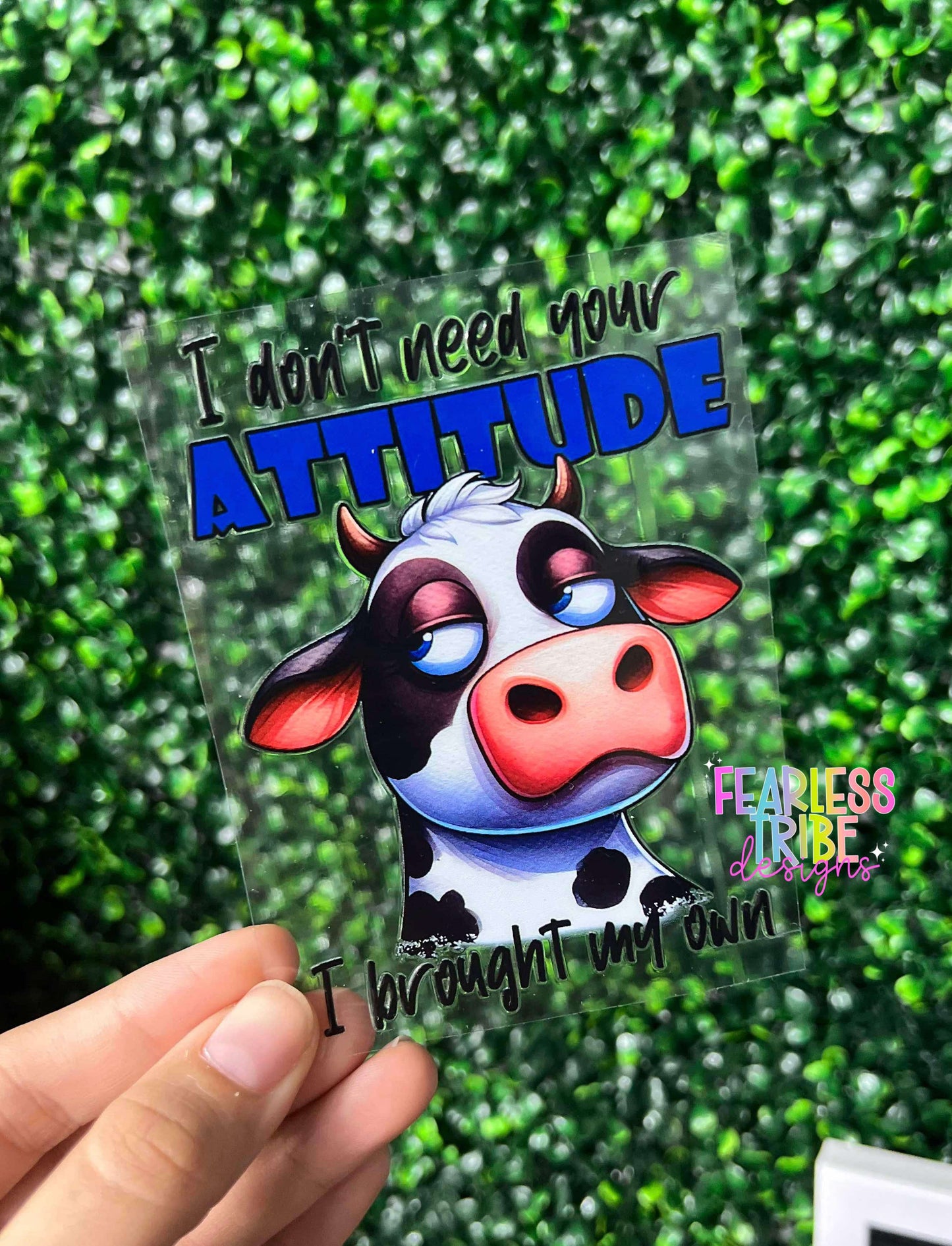 Cow Attitude Decal