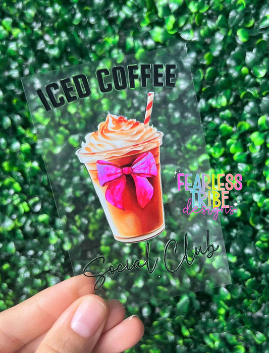 Iced Coffee Social Club Decal