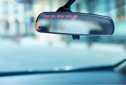 Rearview Mirror Decal