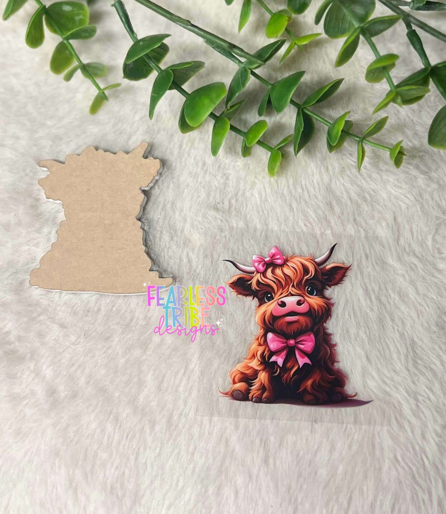 Pink Bow Highland Cow Bundle