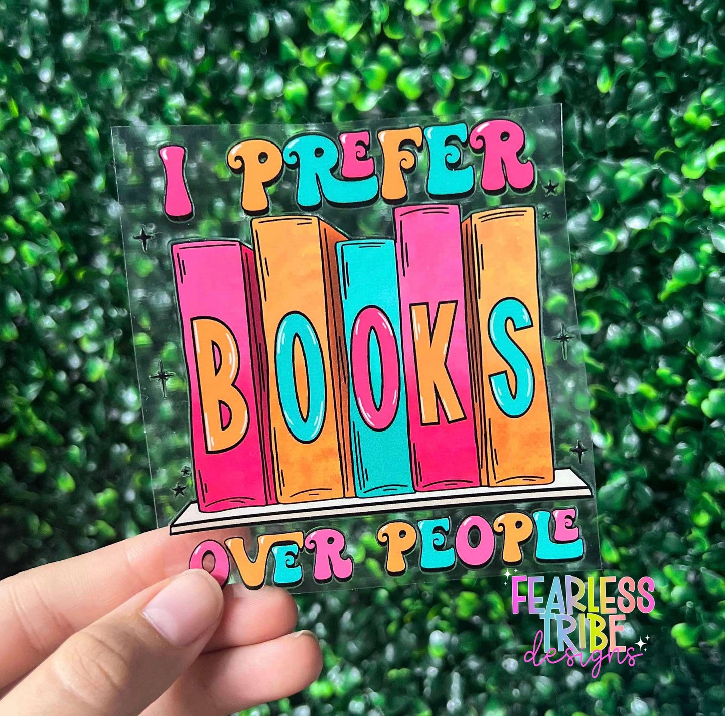 I Prefer Book over People Decal