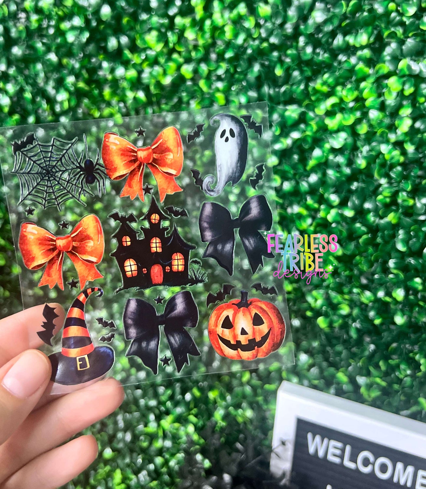 Halloween and Bows Collage Decal