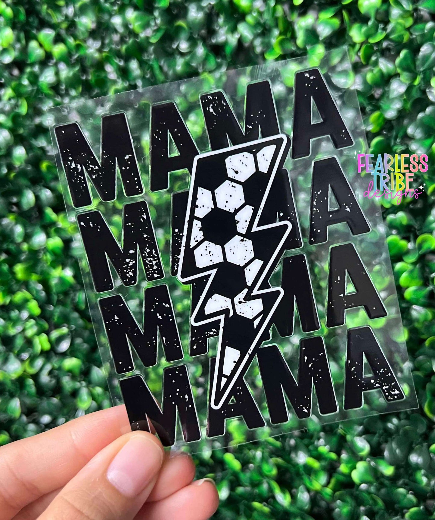 Soccer Bolt Mama Decal