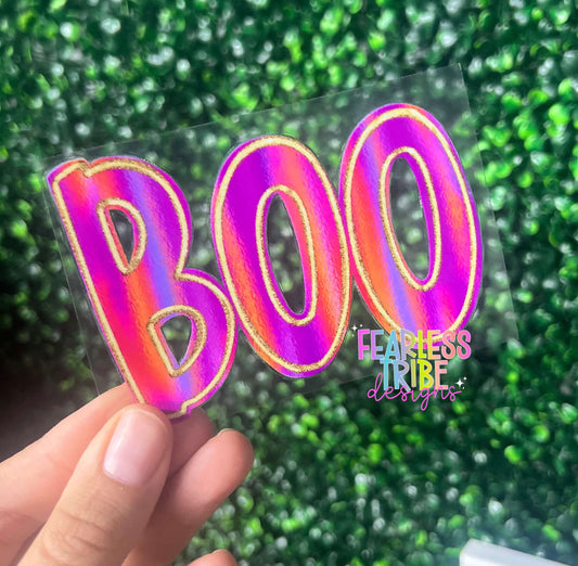 Colorful Boo Decal