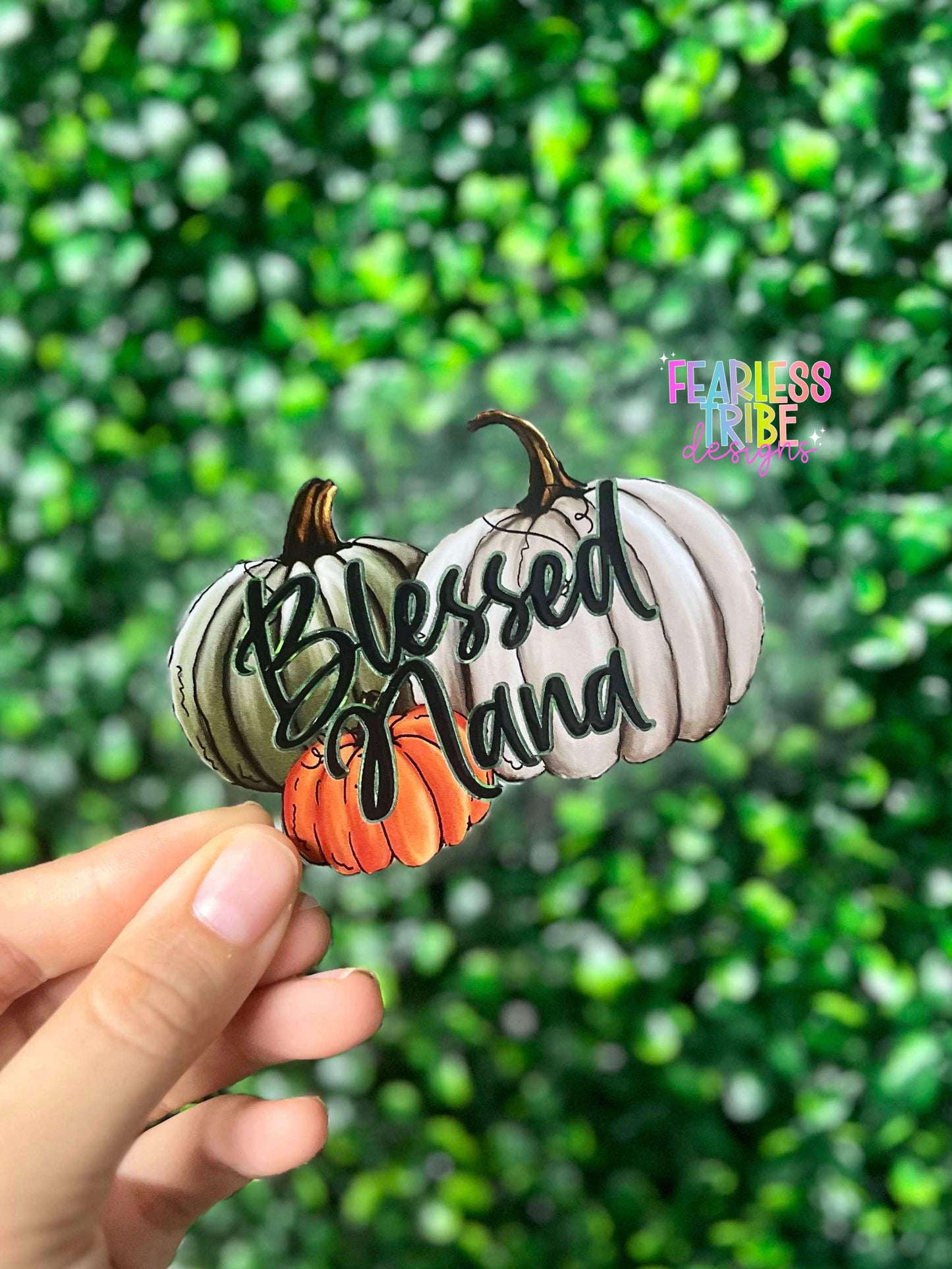 Blessed Nana with Pumpkins Decal