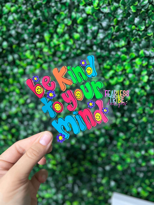 Be Kind to Your Mind Smiley Decal