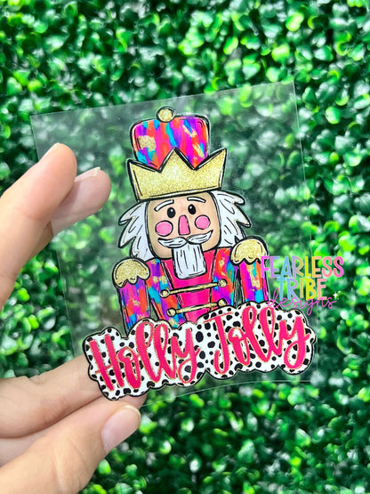 Colorful Holly Jolly Nutcracker Decal