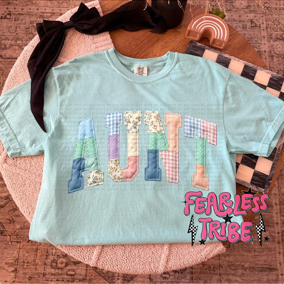 Personlized Name Tee - Qulited Patchwork