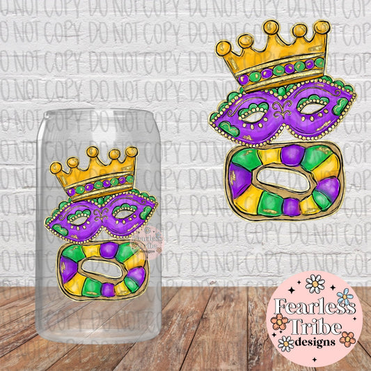 Mardi Gras Icons Decal