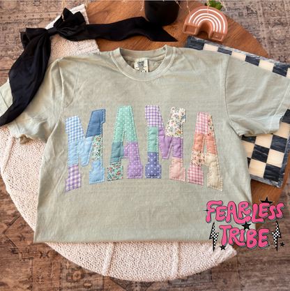 Personlized Name Tee - Qulited Patchwork
