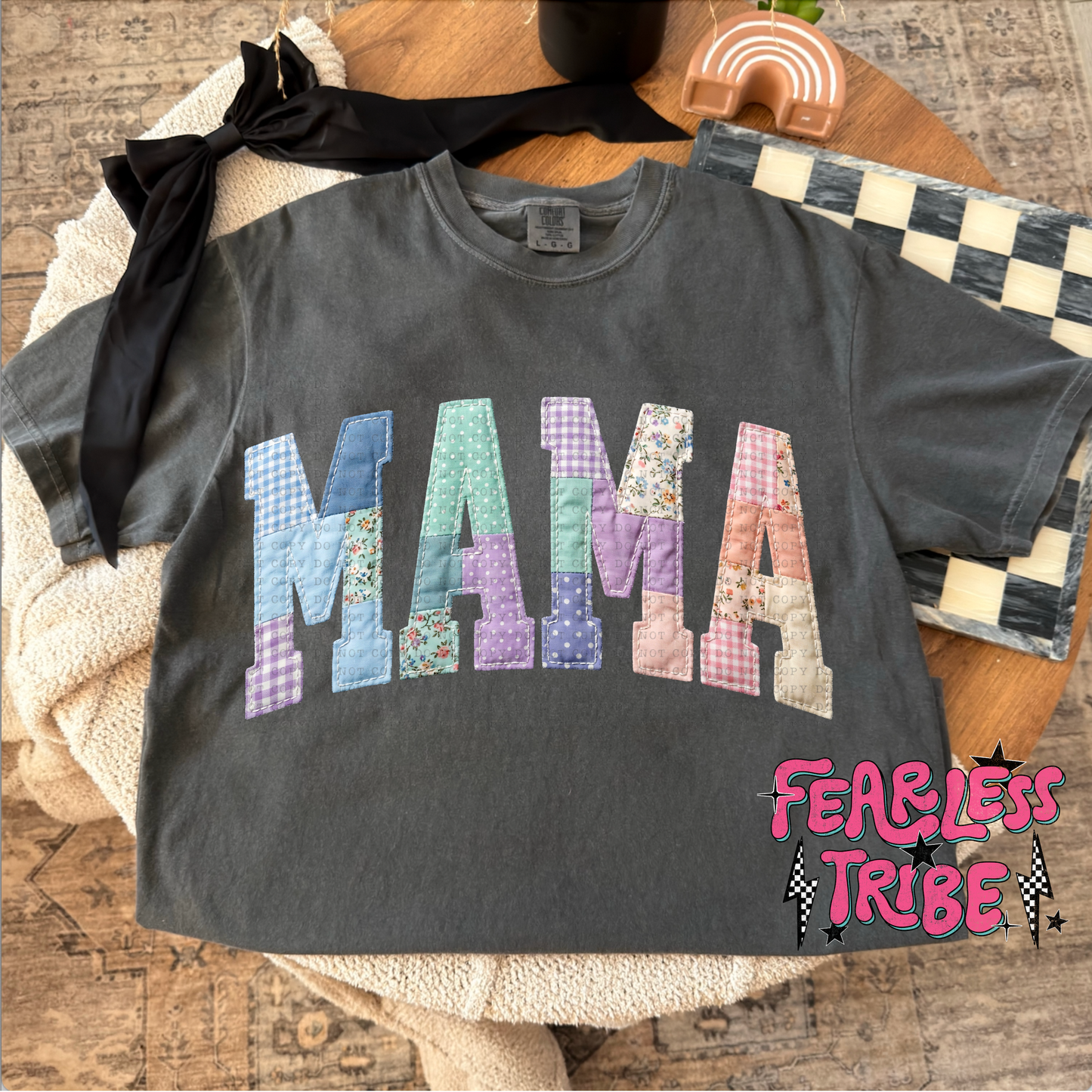 Personlized Name Tee - Qulited Patchwork