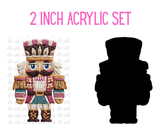 Faux Yarn Nutcracker Set