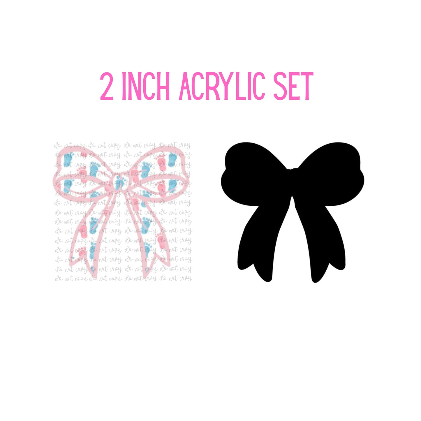 Baby Feet Bow Set