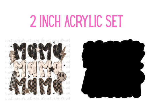 Brown Retro Mama Stack Set