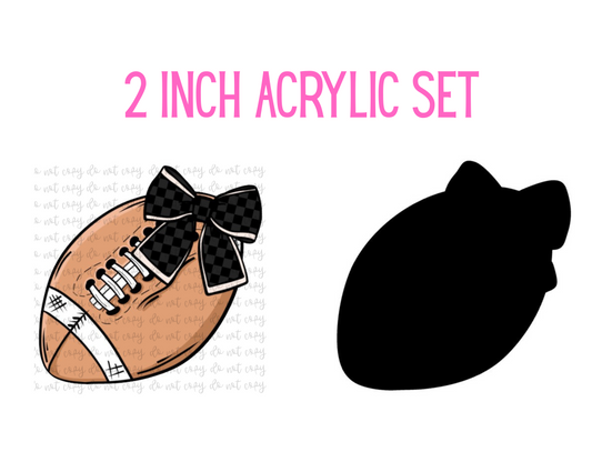 Football with Bow Set