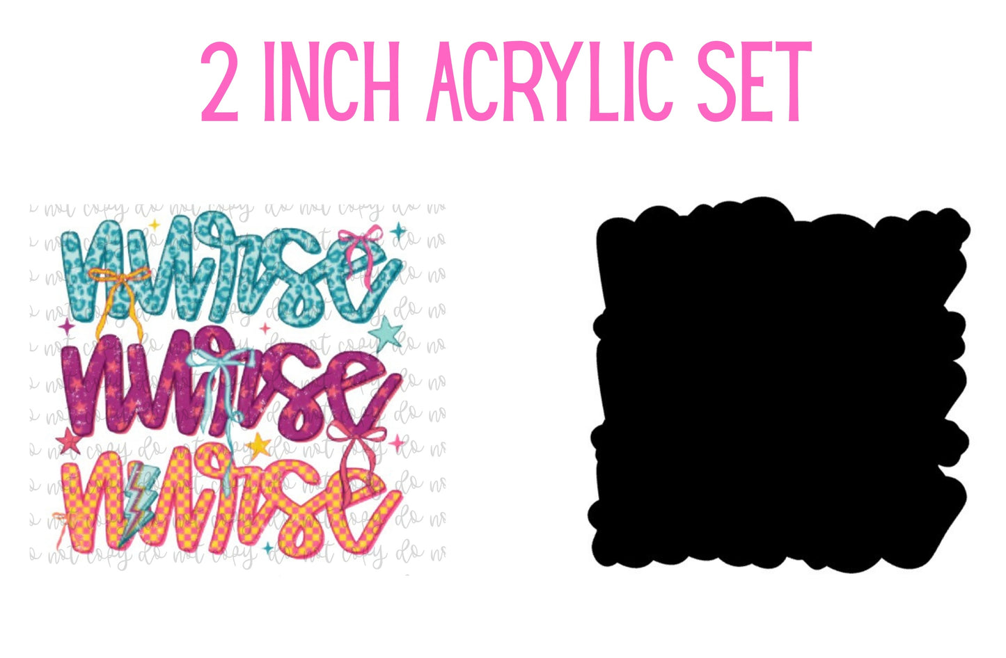 Colored Leopard Nurse Stack Set