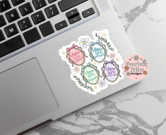 Affirmations & Bows Sticker Sheet