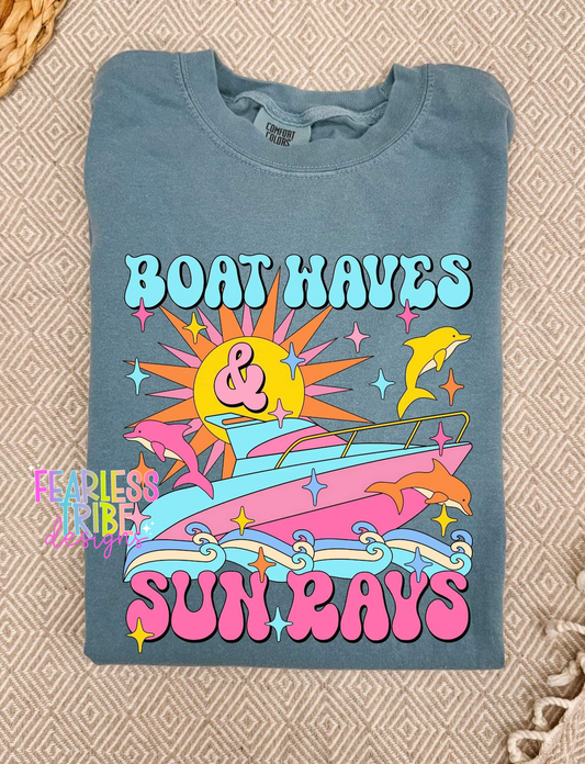 Boat Waves & Sun Rays