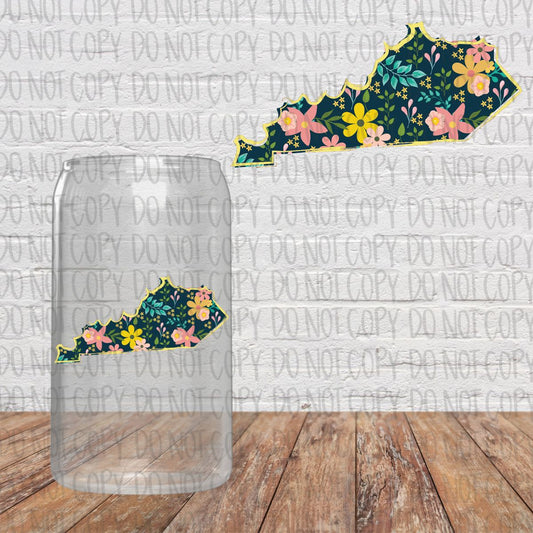 Floral State Decal