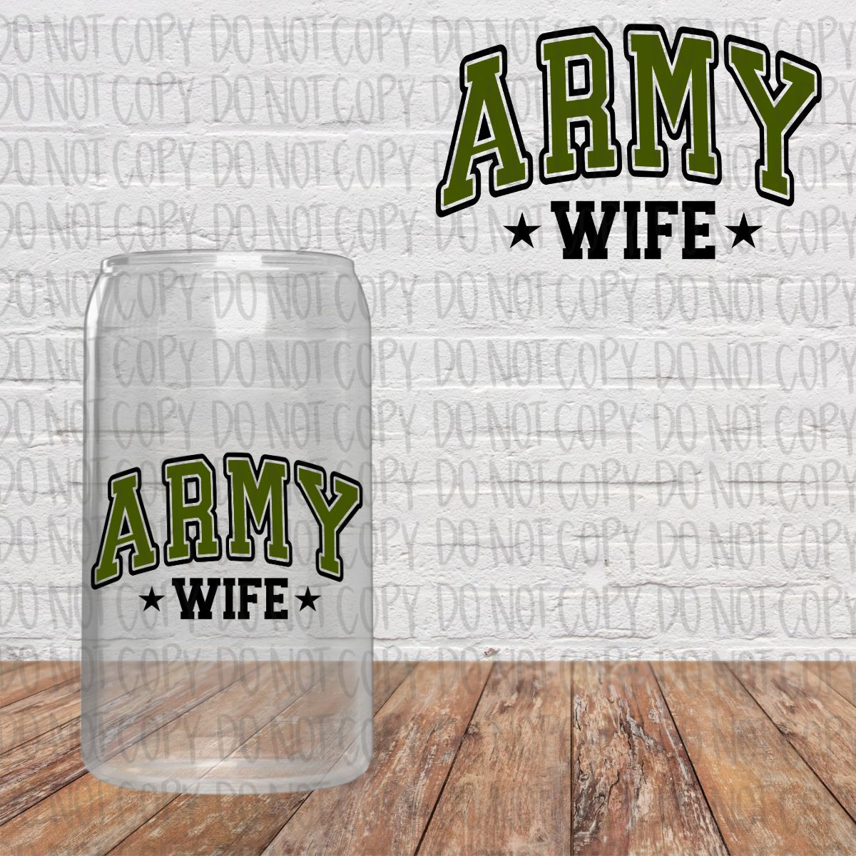 Army Wife Decal