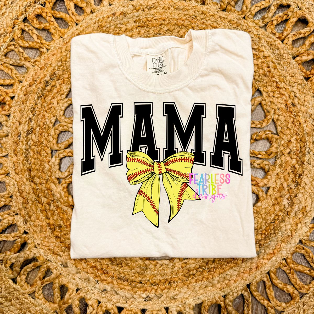 Softball Bow Mama Apparel