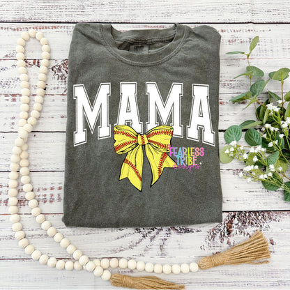 Softball Bow Mama Apparel