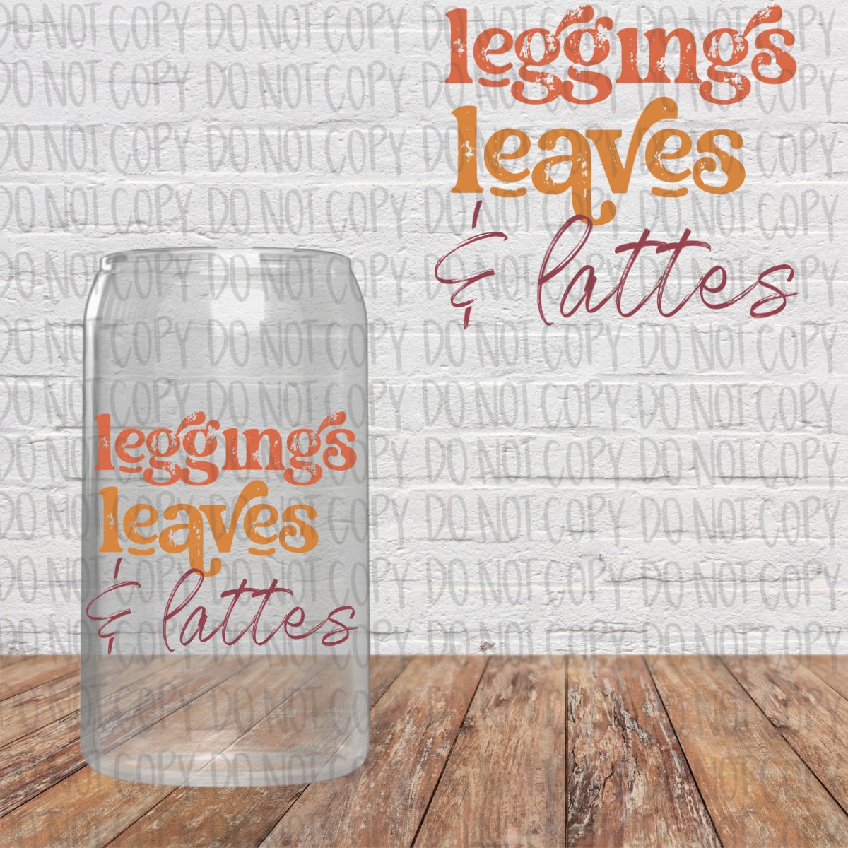 Leggings, Leaves and Lattes Decal