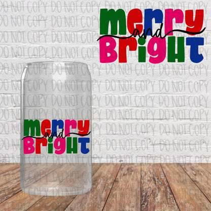 Merry and Bright Decal