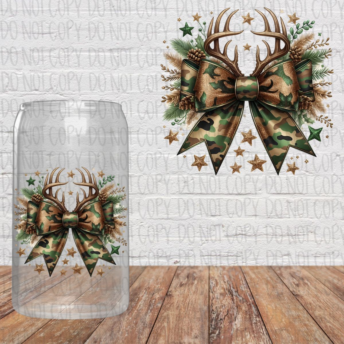 Antler Camo Bow Decal