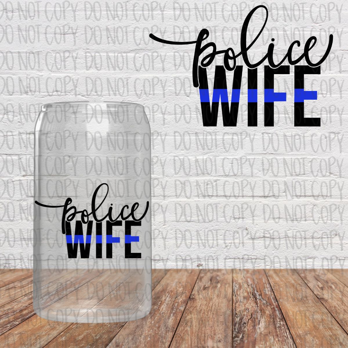 Police Wife Decal