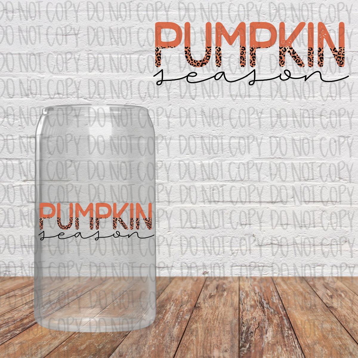 Leopard Pumpkin Season Decal