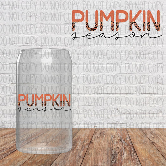 Leopard Pumpkin Season Decal