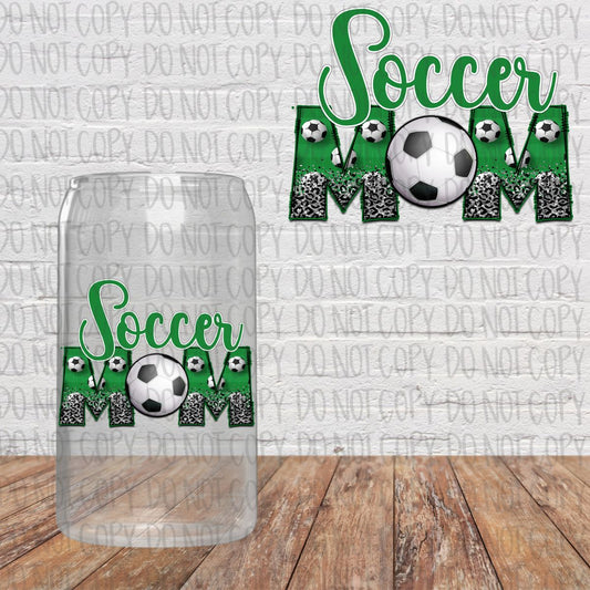 Leopard Soccer Mom Decal